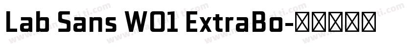 Lab Sans W01 ExtraBo字体转换